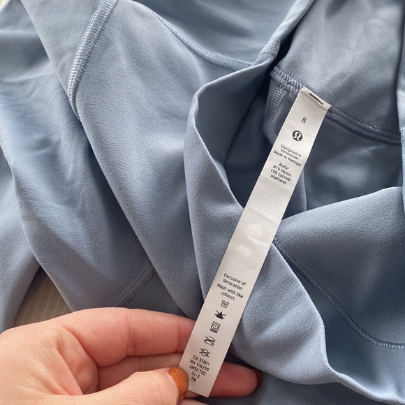 Lululemon light blue aligns, only worn twice! Full length! No sign of wear! - Picture 2 of 4